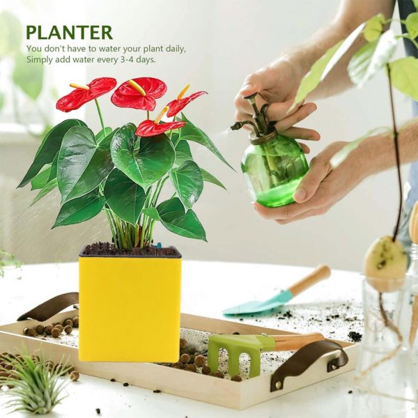 Aqua Bloom Square Self Watering Planter