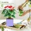 Aqua Bloom Square Planter