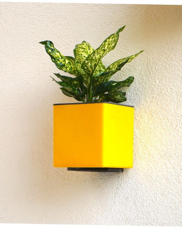 Aqua Bloom Square Planter