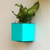 Aqua Bloom Square Planter