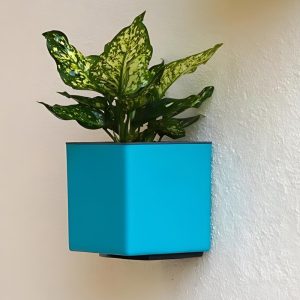 Aqua Bloom Square Planter