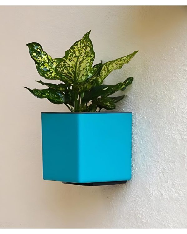 Aqua Bloom Square Planter