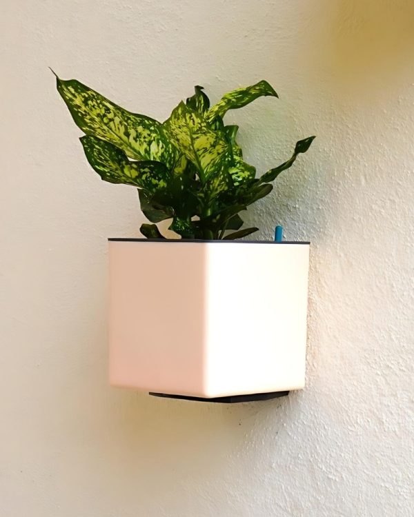 Aqua Bloom Square Planter